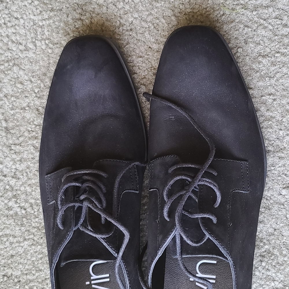 Black Calvin Klein Suede Oxford size 13